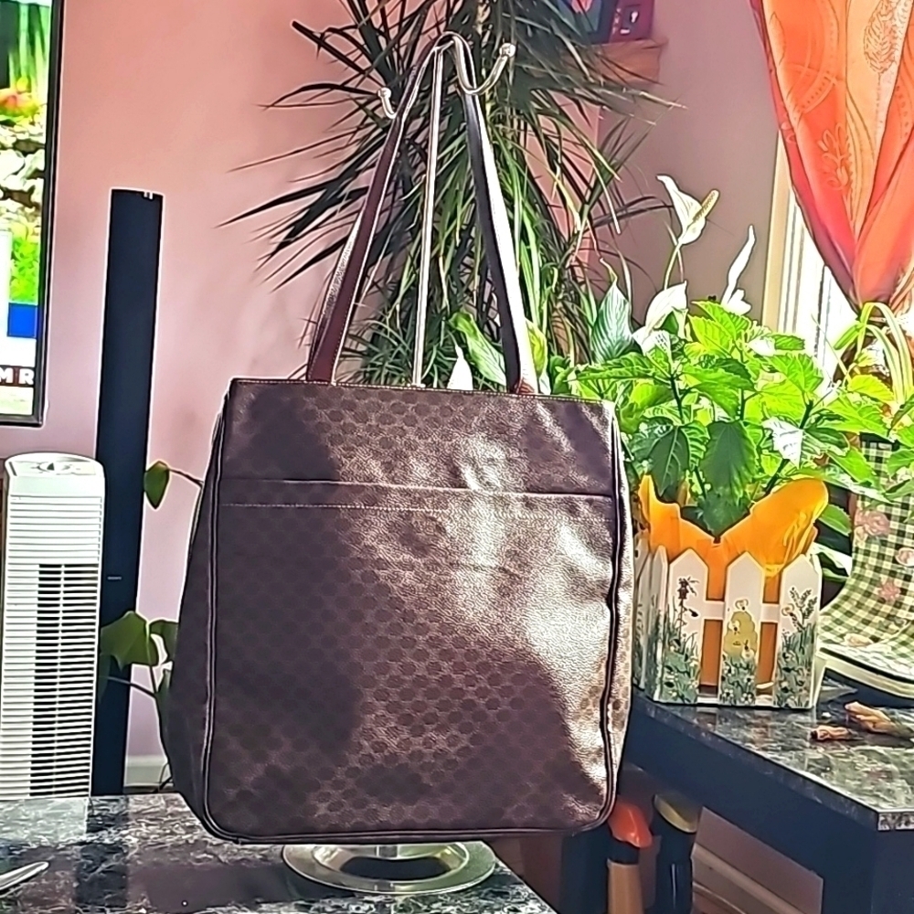 VINTAGE CELINE MACADAM TOTE BAG